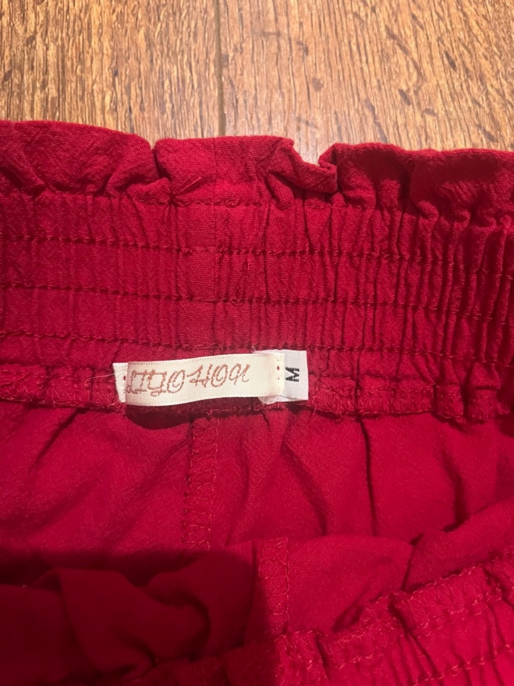 Red Ruffled Layered Mini Skirt - Picture 4 of 5